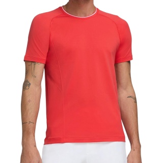 Wilson Tennis T-shirt Crew Team Seamless Red Men's